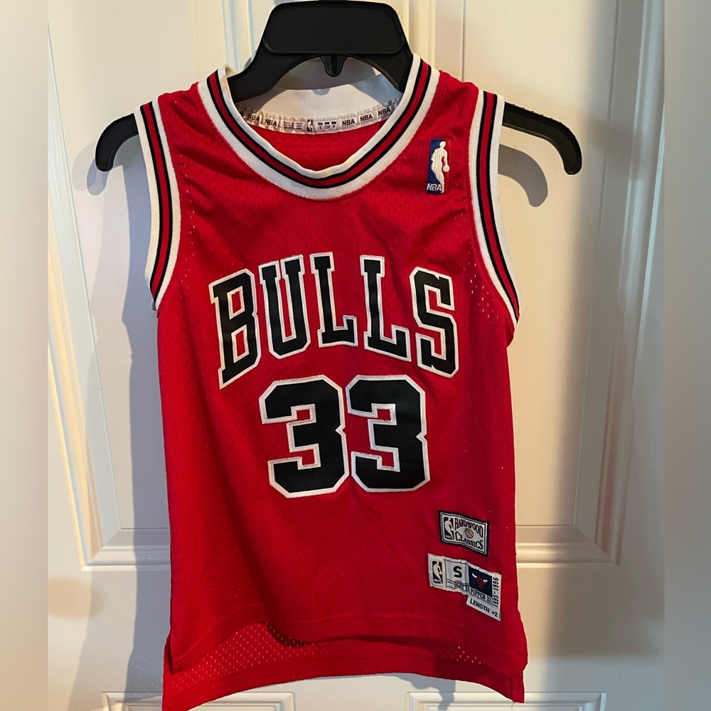 Vintage Scottie Pippen Chicago Bulls Hardwood Classics NBA Jersey. Kids Small,
